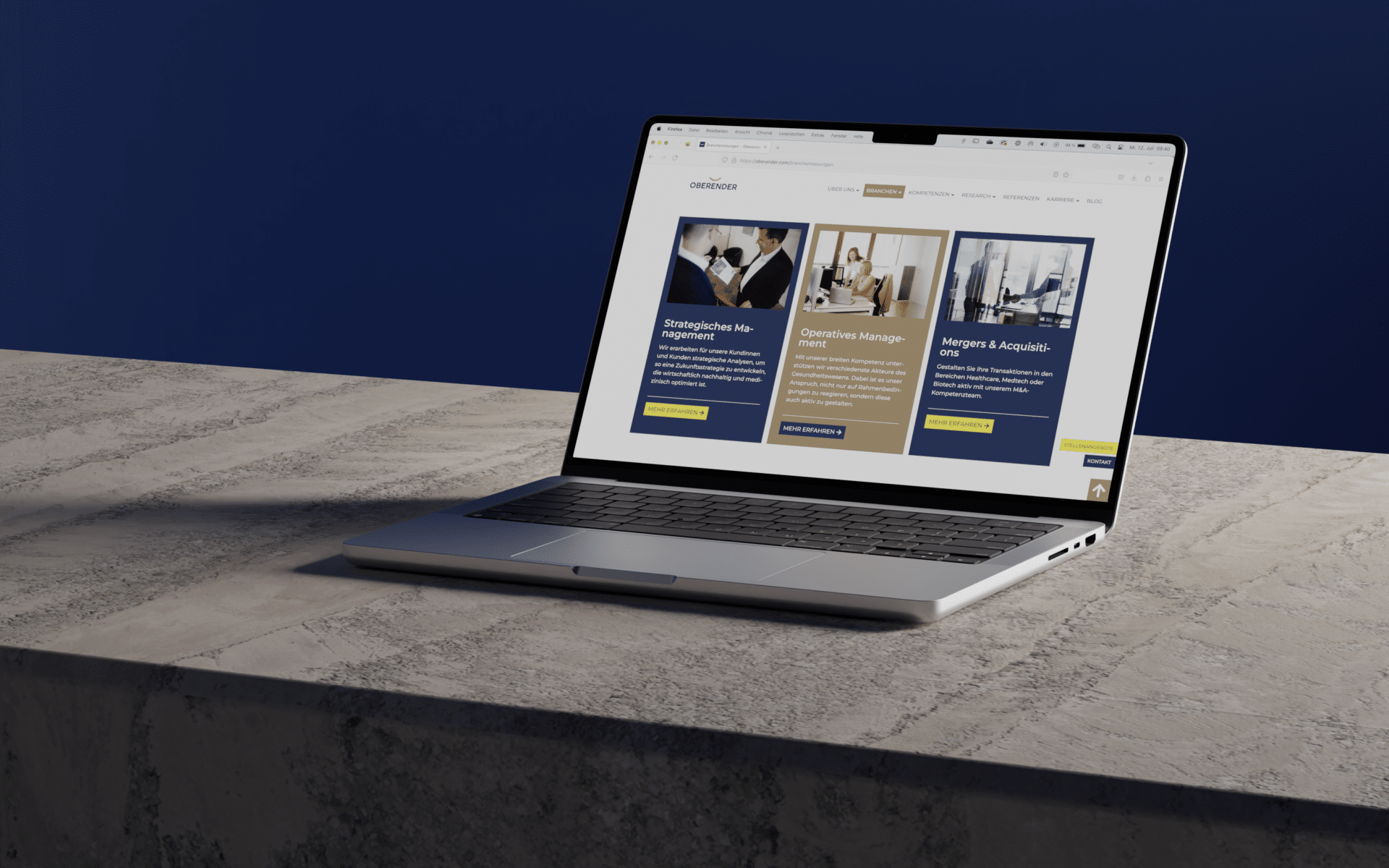 Website-Relaunch für die Oberender AG
