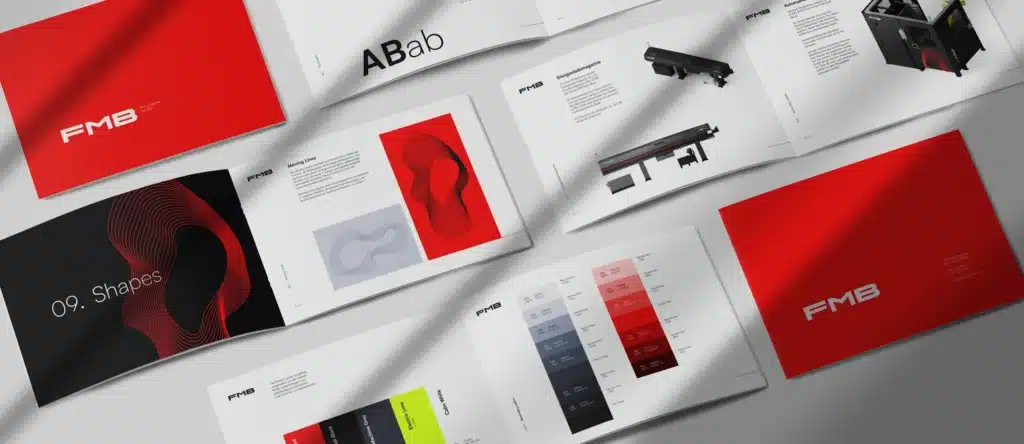 Brand Guide der FMB Machinery aus dem Rebranding der kreativbox, German Design Award 2025