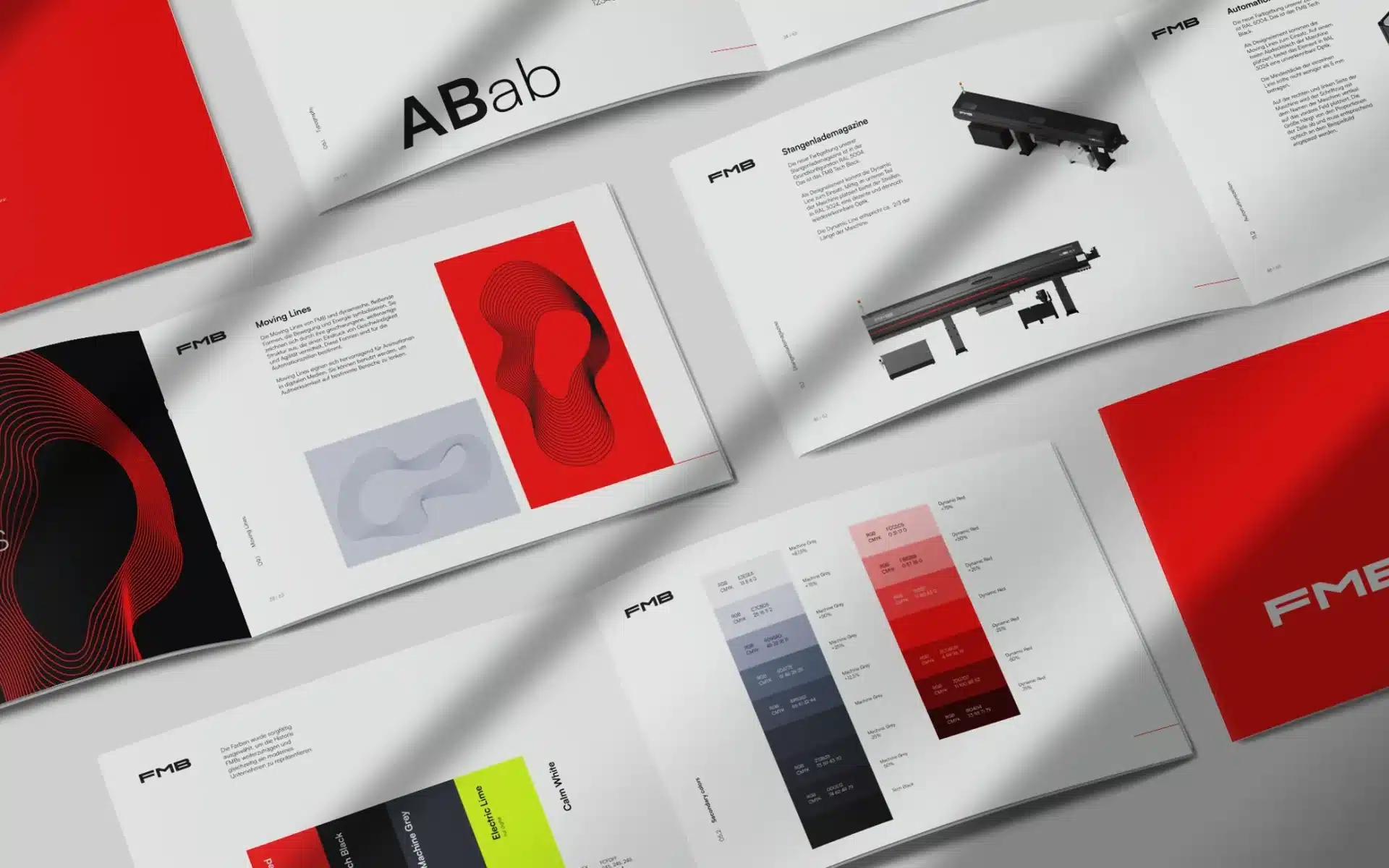Brand Guide der FMB Machinery aus dem Rebranding der kreativbox, German Design Award 2025