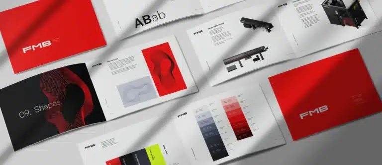 Brand Guide der FMB Machinery aus dem Rebranding der kreativbox, German Design Award 2025