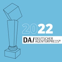 kreativbox Brandingagentur Marketingagentur Aschaffenburg Deutscher Agentur Preis 2022 Award - Auszeichnung für kreativbox