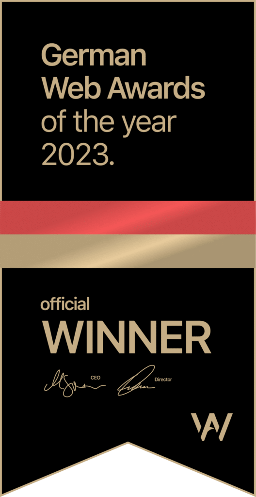 kreativbox Marketingagentur Brandingagentur Aschaffenburg German Web Award 2023 - Auszeichnung für kreativbox