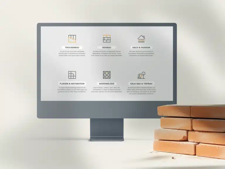 Anwendung der Kalkwerke Iconwelt auf den Website-Produktwelten von der kreativbox