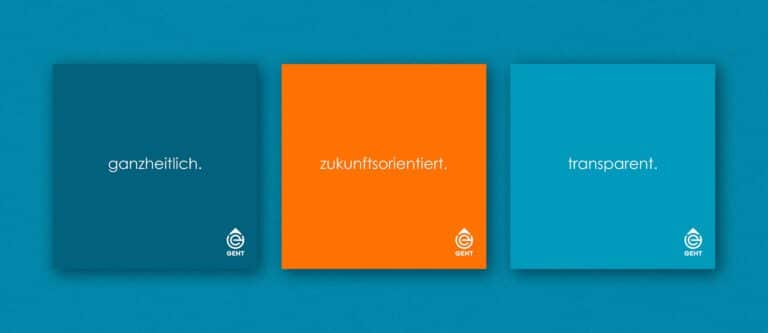 Markenwerte der GEHT GmbH aus der Markenentwicklung der kreativbox